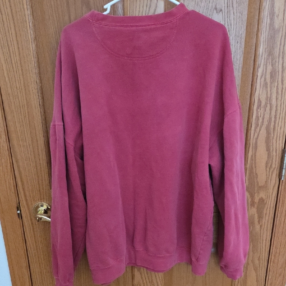 90s Vintage Disney Red Crewneck Mickey Sweater - Picture 6 of 7